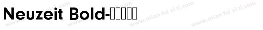 Neuzeit Bold字体转换